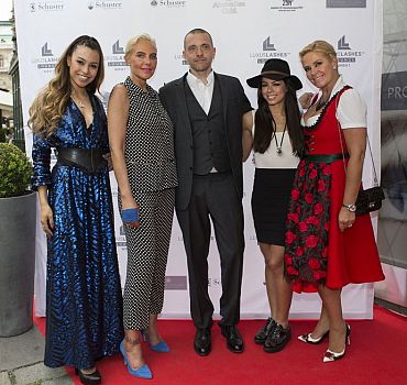 Eröffnung LUXUSLASHES® Lounge Wien 1, Ronja Hilbig, Natascha Ochsenknecht, Fernanda Brandao, Claudia Effenberg